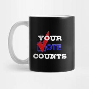 Your Vote Counts Graphic Mug